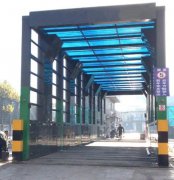 工地封闭式洗车机应用